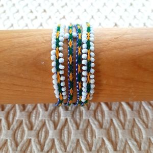 Handcrafted Watana Beaded Wrap Bracelet